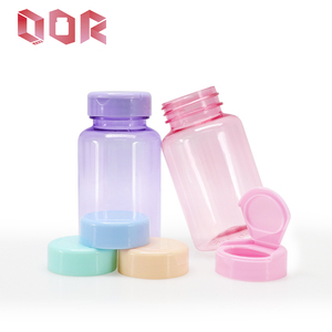 Botellas de Plástico PET Transparentes para Pastillas, con Tapas de Colores, Envases para Vitaminas, Cápsulas y Suplementos, Contenedor de Medicamentos Vacío, Tamaño Personalizado - Product Image 4
