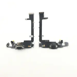 Nuevo dock de carga Flex para iPhone 11 11 pro 11 pro USB puerto del cargador del muelle conector con micrófono Flex Cable Replacement