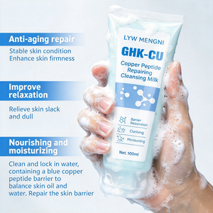 Lait <span class=keywords><strong>Nettoyant</strong></span> Réparateur au Peptide de Cuivre GHK-CU Clarifiant et Hydratant pour la Restauration de la Barrière Cutanée - Product Image 2