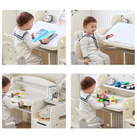 Fournisseurs bureau réglable et chaise pour enfants école enfants ensemble enfant étude dessin animé enfants Table et chaise ensemble dessin animé