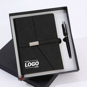 Executive Corporate Gift <b>Set</b>: Branded <b>Notebook</b> & Pen for Clients & Employees - Premium Business Gifts for Events & Appreciation - Product Image 1
