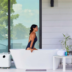 Verano estilo Simple al aire libre blanco acrílico Spa baño baja temperatura frío remojo cuerpo hielo baño frío inmersión - Product Image 5