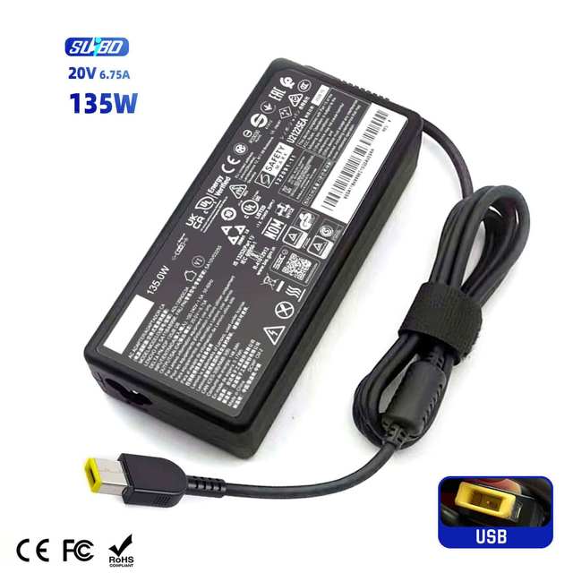 Universal 135W 20V 6.75A Pd 3.0 Usb Pin Laptop Power Supply Adapter With Otp/Ovp Protection Laptop Adapter for All-In-One