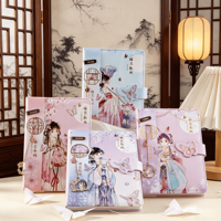 Carnets en PU A5 écologiques de style chinois pour étudiants, avec couverture rigide en cuir imprimée UV et dorure créative planète, vente en gros