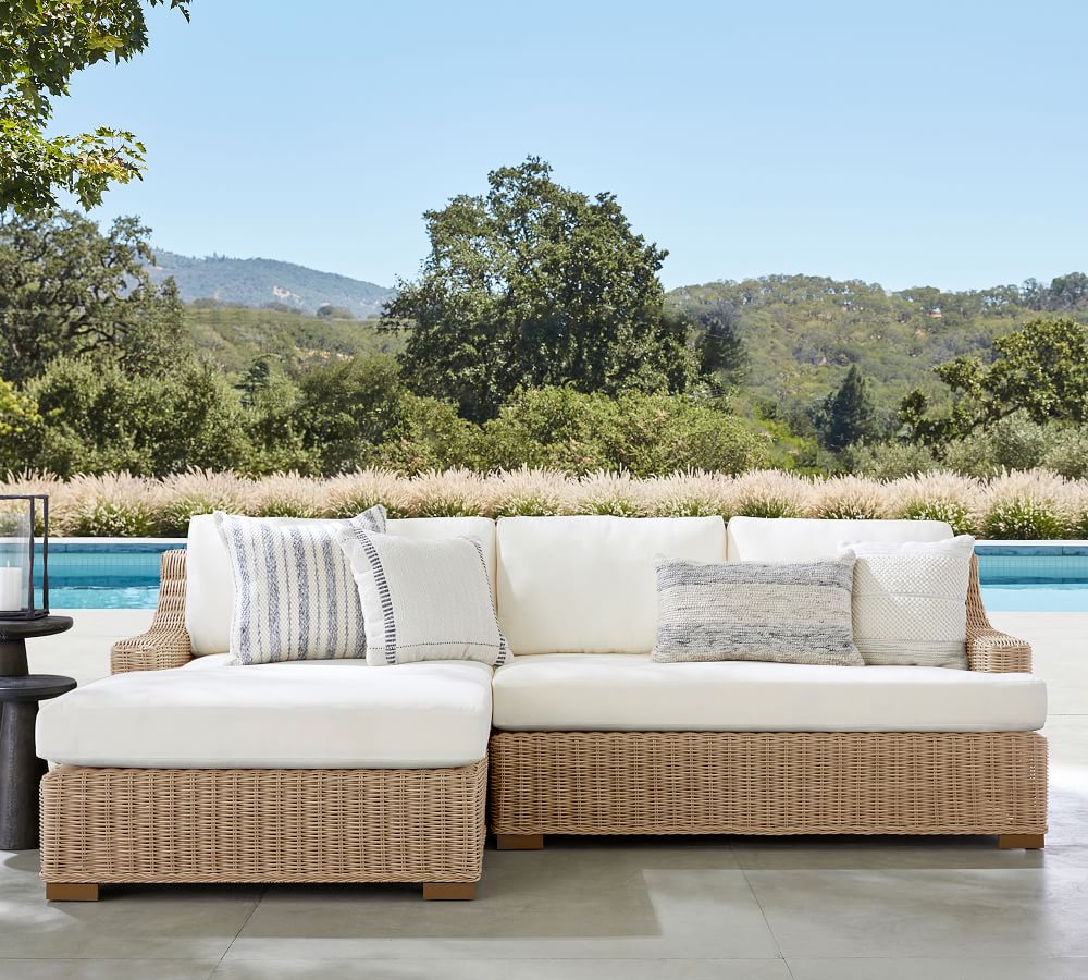Cheap 2-Piece Loveseat  Armless Modular Sofa Set Patio Furniture Garden Sofa Set
