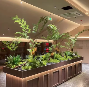 Grands arbres artificiels pour l'entrée intérieure, <span class=keywords><strong>sous</strong></span> les escaliers, plantes vertes décoratives de style chinois, paysage de pin - Product Image 2
