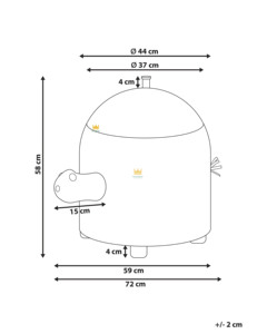 Cesta de Almacenamiento de Jacinto de Agua a Precio Económico, Tejida con Fibra Vegetal, Forma de Dibujo Animado, Organizador Decorativo para Habitación Infantil - Product Image 2
