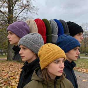 <span class=keywords><strong>Bonnet</strong></span> d'hiver de luxe personnalisé avec logo, imperméable, chaud et doux, en tricot jacquard, pour hommes et femmes, directement de l'usine - Product Image 1