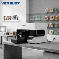 Imprimante à plat UV A3 Versijet avec tête d'impression I3200U1 haute précision, machine d'impression numérique pour petites entreprises et artisanat personnalisé