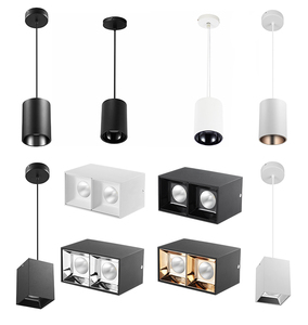 Thạc sĩ B loạt quyền lực rộng phạm vi <span class=keywords><strong>LED</strong></span> <span class=keywords><strong>COB</strong></span> ánh sáng <span class=keywords><strong>LED</strong></span> Spotlight vòng đen trắng bề mặt downlight <span class=keywords><strong>Led</strong></span> xi lanh Đèn Mặt dây chuyền - Product Image 3