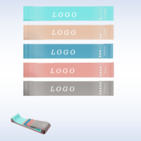 Bandas Elásticas de Resistencia para Yoga y Fitness, Multicolores, Gruesas, en Forma de Círculo, Marca Macaron