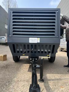 Compresseur d'air portable diesel 93KW 125HP avec moteur Cummins, remorque robuste pour la construction, l'exploitation minière et la <span class=keywords><strong>location</strong></span> - Product Image 4