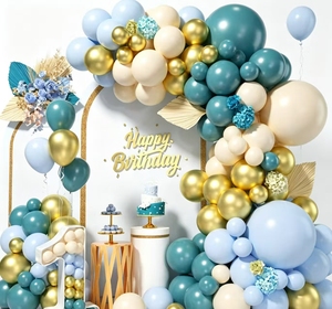 Best-selling Ocean Blue <strong>Balloon</strong> Garland Kit Perfect for Qixi Festival Wedding Confession Girls' Birthday Party Scene Decoration - Product Image 4