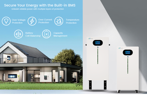 แบตเตอรี่สำรองไฟบ้านแบบไฮบริด 15kWh/16kWh 51.2V 300Ah แบบต่อพ่วงได้ แบ่งส่วนได้ มาตรฐาน IP65 CAN AC CE ลิเธียม - Product Image 2