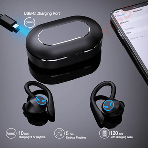 Mới Q25 Không Dây Bt5.3 Earbuds Thể Thao Tai Nghe Ngoài Trời Tai Nghe Hợp Kim Nhôm Audifono Không Thấm Nước Chơi Game Tai Móc Earbuds - Product Image 4