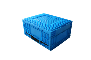 Chất Lượng Cao Thân Thiện Với Môi 530*410*240Mm Nhựa Lưu Trữ Hộp Rắn Đóng Mở Có Thể Đóng Mở Có Thể Gập Lại Xếp Chồng <span class=keywords><strong>Container</strong></span> - Product Image 4