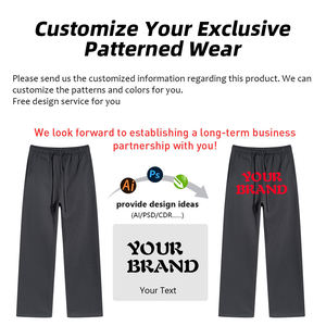 Pantalones de Hombre de Invierno, Gruesos, 430g, Corte Recto, Color Sólido, Holgados, Deportivos, Casuales, con Cordón Ajustable - Product Image 4