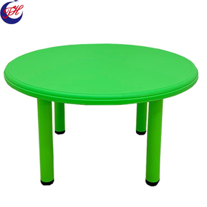 Sedia e Tavolo Rotondo in Plastica Ecologica <span class=keywords><strong>per</strong></span> Asilo, <span class=keywords><strong>Studio</strong></span> dei Bambini, Postazione di Scrittura <span class=keywords><strong>per</strong></span> Neonati, Arredamento Scolastico - Product Image 5