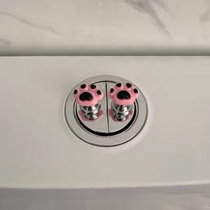 1 unidad de pulsador de inodoro, mini botón de descarga para tanque de agua, interruptor de empuje, desatascador de inodoro pequeño, tirador de cajón de armario, protector de uñas - Product Image 2