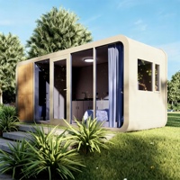 Maison Capsule Préfabriquée Moderne et Respirante 20 pieds, Mini-Maison Modulaire avec Salle de Bain pour Hôtels, Bureaux, Gîtes de Vacances, Assemblage Rapide en Acier