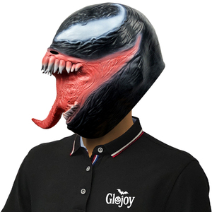 Máscara de Látex de Venom, Accesorio de Cabeza de Película de Terror para Casa Embrujada, Escape Room, Fiesta de Disfraces de Halloween, Personalizable - Product Image 6