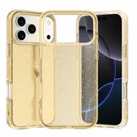 Coque de téléphone transparente antichoc à paillettes compatible avec iPhone 17 Air 16E 15 14 13 12 11 Pro Max Plus Mini XS 7 8 XR