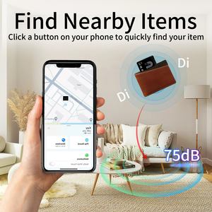 IP67 pelacak Remote Control dompet kartu ID, barang tipis 1.4mm bekerja IOS temukan aplikasi saya kartu pencari lokasi bagasi jaringan - Product Image 4