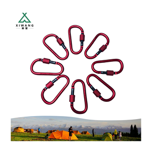 XIWANG Mousqueton Caribeaner Clip Grand Aluminium D Ring Forme Mousqueton avec Porte-clés Crochet - Product Image 1