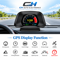 Compteur numérique intelligent pour voiture, affichage OBD2 GPS HUD, vitesse, régime moteur, température de l'eau, consommation de carburant, alarme de tension pour toutes les voitures