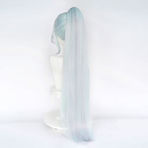 Vente en gros LOL Anime perruque 95cm de long vert violet mixte ligue des légendes <span class=keywords><strong>Zyra</strong></span> perruque Cosplay synthétique Peluca avec une queue de cheval - Product Image 5