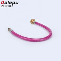 Tuyau flexible et raccords de conception la plus récente, tuyau de douche en PVC, tuyau de plomberie tressé en acier inoxydable pour salle de bain