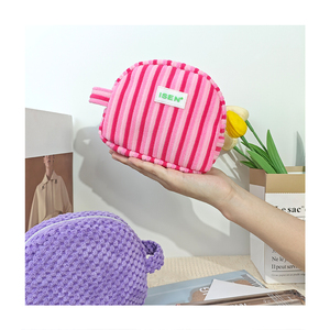 Bolsa de Maquillaje Cosmética Multicolor de Pana con Cierre Personalizado de <span class=keywords><strong>Isen</strong></span> Fashion, Plegable, Multifuncional, de Gran Capacidad, Portátil, para Viaje - Product Image 5