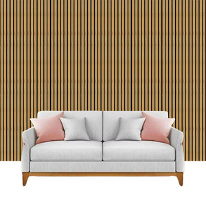 Nhà Máy Trực Tiếp Bán Buôn Ngoài Trời/Bên Ngoài Trang Trí Tường Bảng Điều Chỉnh Linh Hoạt Gỗ Thanh Cách Âm Akupanel Cong Thiết Kế Phòng Ngủ - Product Image 1