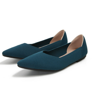 Nuove Ballerine <span class=keywords><strong>da</strong></span> <span class=keywords><strong>Donna</strong></span> in Maglia, Scarpe Basse Eleganti e Comode, Flessibili e Traspiranti, Casual Classiche per Lavoro e Ufficio, con Punta Affusolata - Product Image 4