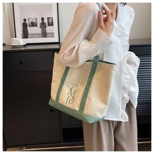 5 couleurs Pinky grande capacité toile sac fourre-tout avec poche Logo personnalisé bateau forme sac à bandoulière été voyage sac de plage - Product Image 5