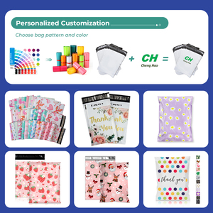 Enveloppes d'emballage écologiques personnalisées ChengHao biodégradables et recyclées, autocollantes, épaisseur 0,5 mil, sacs d'expédition avec logo personnalisé - Product Image 5