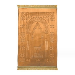 Tapis de Prière en Flanelle Portable et Pliable, Design Ethnique International, Tapis de Culte Lavable en Polyester pour Prières Musulmanes - Product Image 2