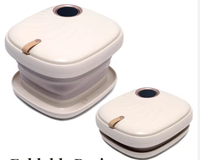 Bain de pieds électrique pliable avec fonction chauffante, boules de massage Shiatsu à bulles, écran LCD, télécommande sans fil