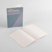 Carnet A5 personnalisé en usine avec couverture rigide, reliure cousue, impression offset et plastification