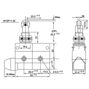 Roller Switch Mount Roller Plunger Sensitive Metal Limit Switch TZ-7311 D4MC Micro Switch