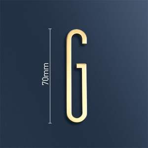 Casa de latón macizo letras Hotel Oficina puerta número buzón dirección alfabeto Digital para el hogar placas al aire libre <span class=keywords><strong>Placa</strong></span> de puerta - Product Image 6