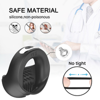 Masseur de testicules vibrant pour hommes, jouets sexuels, anneau de pénis, anneau de pénis en silicone pour hommes, anneau de verrouillage pour couples, articles pour adultes pour hommes