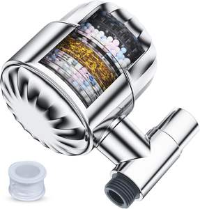 नए डिजाइन 15 और 20 चरणों फ़िल्टर किए गए शॉवर हेड फिल्टर, हार्ड पानी के लिए फिल्टर, क्लोरीन और फ्लोराइड को हटा रहा है - Product Image 1