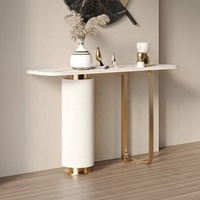 Table console moderne de luxe 2024 pour salon, couloir, table d'appoint, entrée d'hôtel, table décorative pour porche