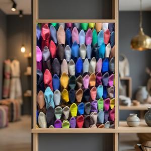 Colorful Leather <b>Shoe</b> Forms <b>Displayed</b> in Grid Pattern for Crafting and Design Use - Product Image 2