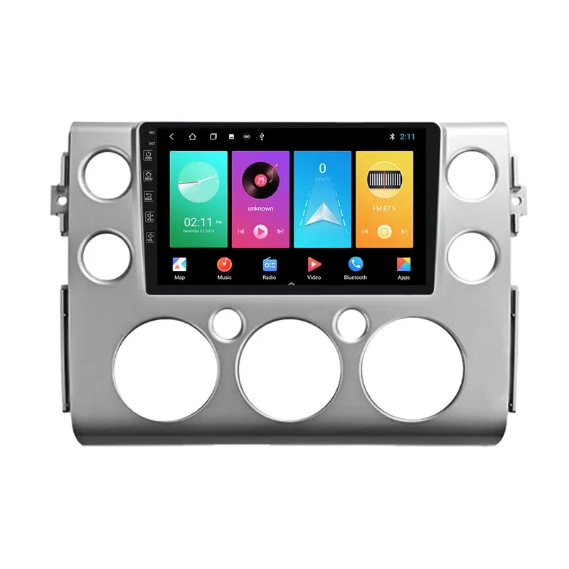 Mekede M100 Voice Control Android 9 4Core 1 + 16G Auto Radio Stereo Video Voor Toyota Fj Cruiser j15 06-Gps Navigatie Audio Speler