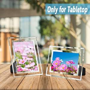 กรอบรูปใสรูปทรงคริสตัลสีเงิน ขนาด A4 5x7 6 นิ้ว สำหรับใส่ใบรับรองหรือรูปภาพ ตกแต่งห้องนั่งเล่น - Product Image 3