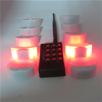 Bracelet LED à commande par bouton personnalisé, lumière DMX RGB pour la remise des diplômes, la Saint-Valentin, le Kpop, le Ramadan - Matériel ABS