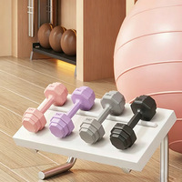 Nouveaux haltères octogonaux en béton à têtes arrondies pour la musculation, la gym, le fitness à domicile, l'entraînement des muscles des bras, le yoga et l'équipement d'exercice