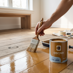 Pintura alquídica brillante para pisos de madera y concreto Oscar Deluxe PF-266, 0.8 kg - Product Image 3